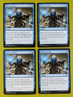 Fact or Fiction x4 Modern Horizons 4x Playset Magic the Gathering MTG - Image 1