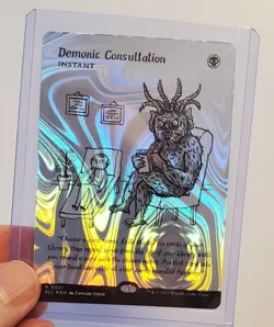 Demonic Consultation HALO FOIL, An Encyclopedia of Magic Secret Lair, NM - Image 1
