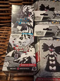 Pokemon Black Bolt White Flare Booster Bundle LOT of 5 BRAND FACTORY SEALED - Image 3