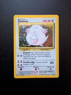 Chansey 003/102 Base Set Holo 1999 Wizards of the Coast Pokemon TCG - Image 1