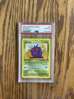 1999 Pokemon Jungle Venonat 1st Edition 63/64 PSA 10 - Image 2