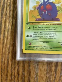 1999 Pokemon Jungle Venonat 1st Edition 63/64 PSA 10 - Image 3