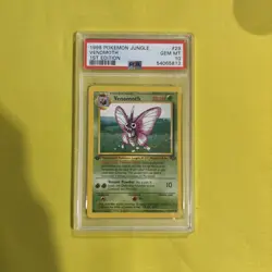 PSA 10 Pokemon TCG 1999 Pokemon Jungle #29 Venomoth 1st Edition GEM MT - Image 1