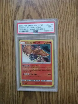 Shining Ho-Oh 2017 Black Star Promo #SM70 - PSA 9 Mint, Elite TRNR Box Pokemon - Image 1