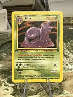 1999 Pokemon Muk Fossil 28 1st Ed - Image 1