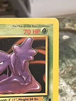 1999 Pokemon Muk Fossil 28 1st Ed - Image 3
