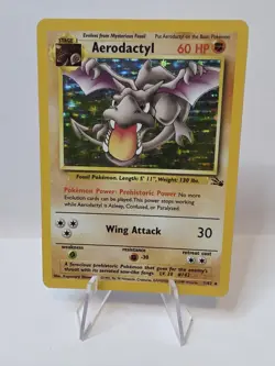 Aerodactyl 1/62 Fossil Base Set Holo Rare Pokemon LP Vintage 1999 WOTC Nintendo - Image 1