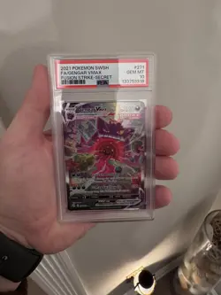 Pokemon 2021 Gengar VMAX 271/264 Alt Art Fusion Strike GEM MINT PSA 10 - Image 1
