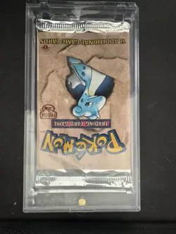 Pokemon Fossil Booster Pack Sealed First Edition with Lapras Art - Image 1