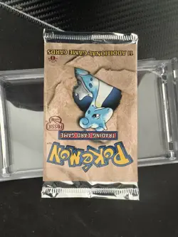 Pokemon Fossil Booster Pack Sealed First Edition with Lapras Art - Image 5
