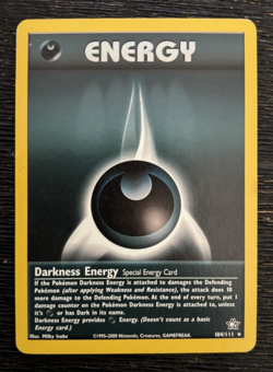 Darkness Energy - 104/111 Rare LP Unlimited Neo Genesis Pokemon - Image 1