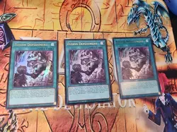 3x Fusion Deployment 1st Edition Ultra Rare CH01-EN029 Playset X3 NM Yugioh - Image 1
