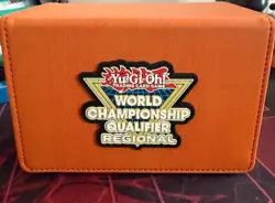 Yugioh Regional Deck Box 2024-2025 Orange W/ Dice Box Sealed - Image 1