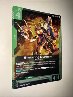 GD01-029 Shenlong Gundam Gundam Card Game TCG GCG Newtype Rising - Image 2