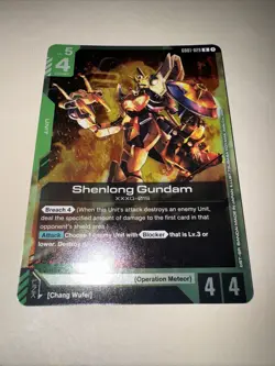 GD01-029 Shenlong Gundam Gundam Card Game TCG GCG Newtype Rising - Image 4
