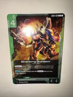 GD01-029 Shenlong Gundam Gundam Card Game TCG GCG Newtype Rising - Image 5