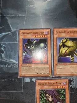 Yu-Gi-Oh Pegasus 3 Card Lot Spanish Toon Summoned Skull, Witch Of Black Forest - Image 2