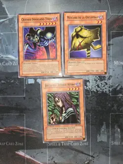Yu-Gi-Oh Pegasus 3 Card Lot Spanish Toon Summoned Skull, Witch Of Black Forest - Image 3