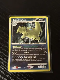Tyranitar 30/100 Pokemon D&P Stormfront Theme Deck Exclusive Cosmos Holo MP - Image 1