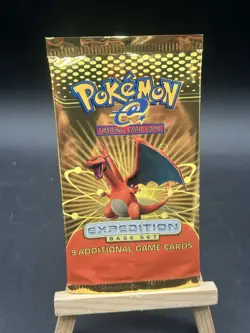 Blastoise EMPTY 2002 Pokemon Expedition Booster Pack OPENED Wrapper - No Cards - Image 1
