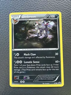 Umbreon XY96 XY Holo Ultra Rare Black Star Promo Foil Card with Galaxy Swirl - Image 1