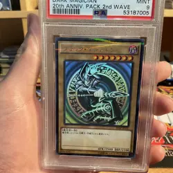 PSA 9 Yugioh Cards Dark Magician Holographic Parallel Rare 20AP-JP101 Japanese - Image 3