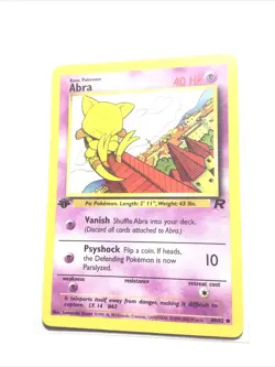 ABRA - 49/82 - 1st Edition Team Rocket - Pokemon Card - NM - Image 1