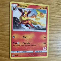 FLAREON SM186 POKEMON CARD (PROMO SET) CHARIZARD STAMP - Image 3