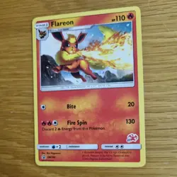 FLAREON SM186 POKEMON CARD (PROMO SET) CHARIZARD STAMP - Image 4