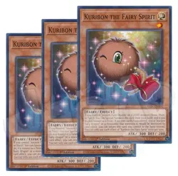 Yugioh - Kuribon the Fairy Spirit x 3 - 1st Edition NM - Plus Free Holo Card - Image 1