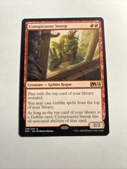 Conspicuous Snoop - Core Set 2021 (M21) MTG Plus Bonus Card!!! - Image 1