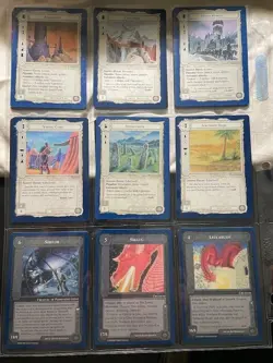 Lord Of The Rings Trading Card Game Lot of 18 cards in plastic binder holder - Image 1