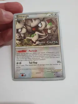 2010 RARE Smeargle 8/90 HGSS Undaunted Pokemon Card CHAMPION 2012 NM - Image 3