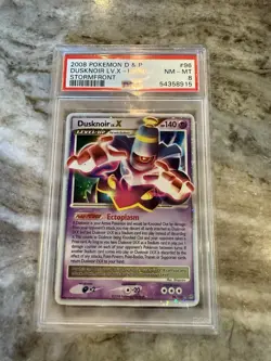 Pokemon TCG Dusknoir LV.X PSA 8 Holo Card 96/100 Stormfront Ultra Rare - Image 1