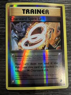 Charizard Spirit Link Reverse Holo Evolutions Set Pokemon Card 75/108 NM - Image 1
