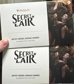 MTG Secret Lair Artist Series Kieran Yanner FOIL Edition Demonic Tutor In Hand - Image 1