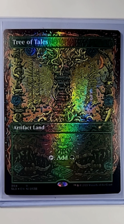 2021 MTG Magic The Gathering SLD Secret Lair Borderless Foil #304 Tree of Tales - Image 1