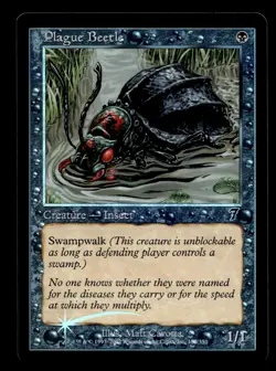 Plague Beetle 155 Foil C 7th Edition - Image 1