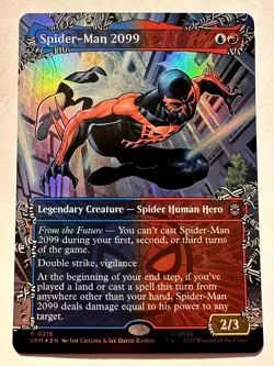 Spider-Man 2099 (0216) (Borderless) Foil R Marvel's Spider-Man 216 NM - Image 1