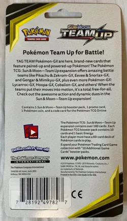 2019 POKEMON SUN & MOON TEAM-UP BOOSTER MIMIKYU SM163 COIN SEALED BLISTER PACK C - Image 2