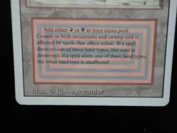 Badlands Revised Edition LP Lightly Played MTG Magic the Gathering Dual Land - Image 4