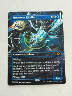 MTG Quantum Riddler Borderless Edge of Eternities Magic the Gathering - Image 1