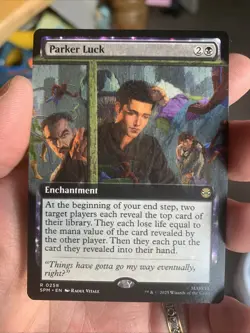 MTG Parker Luck Extended Art English SPM - Image 1
