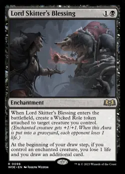 Lord Skitter's Blessing (098) Wilds of Eldraine WOE MTG Magic - Image 1