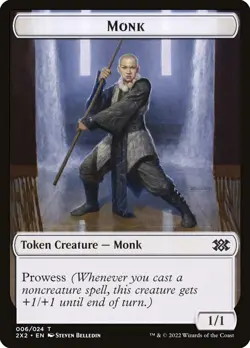 Faerie Rogue (011) // Monk (006) Token Double Masters 2022 MTG Magic - Image 2