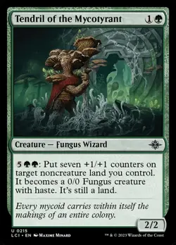 Tendril of the Mycotyrant Foil (215) The Lost Caverns of Ixalan LCI MTG Magic - Image 1