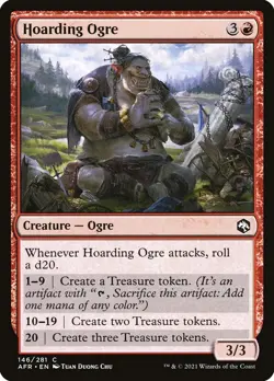 Hoarding Ogre Foil (146) Adventures in the Forgotten Realms AFR MTG Magic - Image 1
