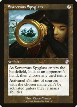 Sorcerous Spyglass (401) Retro Frame Time Spiral Remastered TSR MTG Magic - Image 1