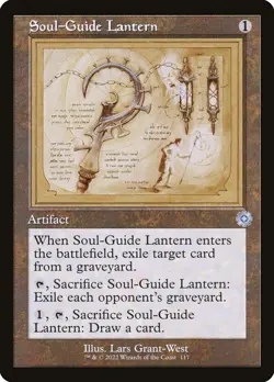 Soul-Guide Lantern (117) Schematic The Brothers' War Retro Artifacts BRR MTG - Image 1
