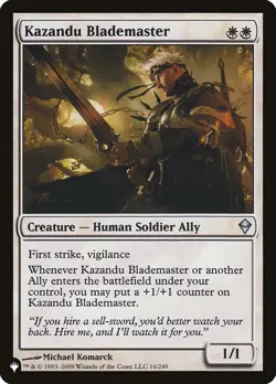 Kazandu Blademaster The List XQX MTG Magic - Image 1